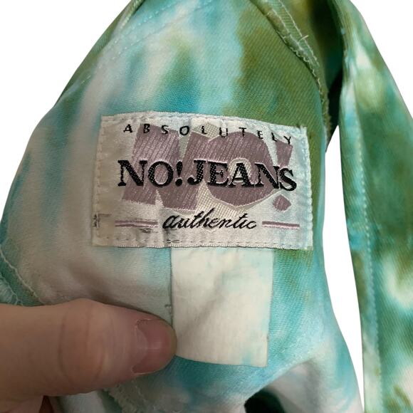 Vintage 90's Absolutely No! Jeans Tie-Dye Overalls Womens Size M/L - Picture 6 of 7